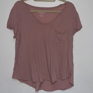 American Eagle Distressed Shirt
